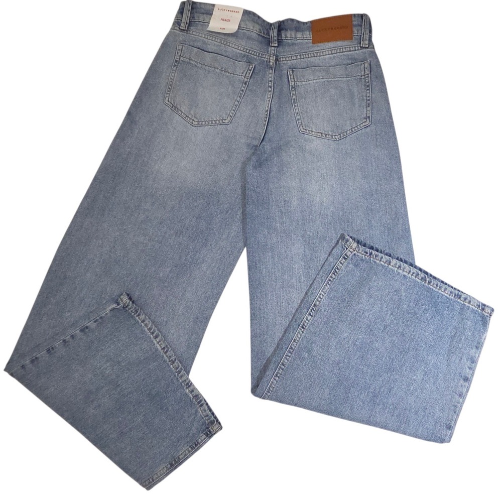 Lucky Brand Women's Jeans 8/29 Denim Palazzo Pleated Wide Leg Rigid High Rise‎ - Picture 9 of 16